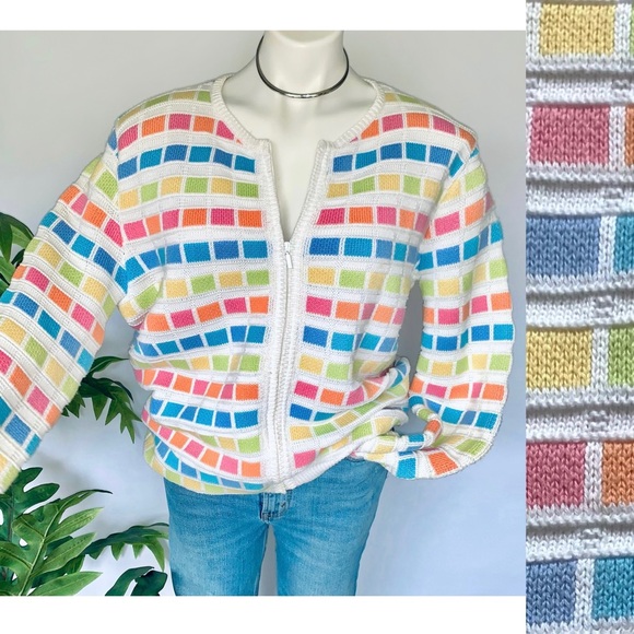 v i n t a g e :: Funky Slouchy Oversized Grandma Plaid...
